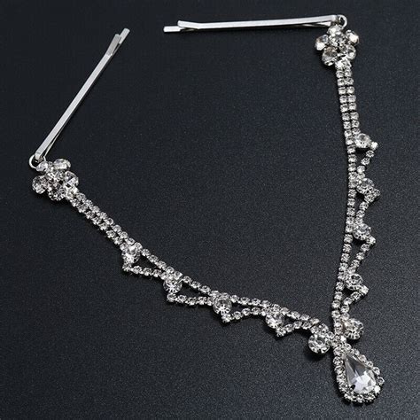 Women Fashion Metal Rhinestone Head Chain Jewelry Headband Head Piece