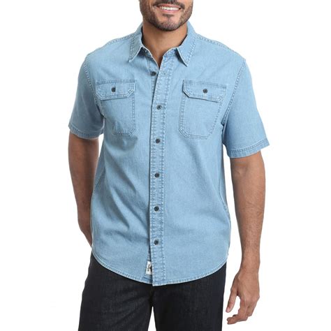 Wrangler Wrangler Mens Short Sleeve Relaxed Fit Twill Shirt