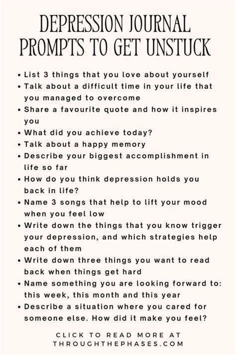 50 Journal Prompts For Anxiety And Depression Free Pdf Printable Worksheet Artofit