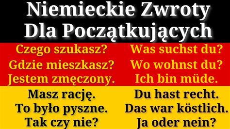 Najważniejsze Zwroty Do Nauki Języka Niemieckiego Zdania W Języku