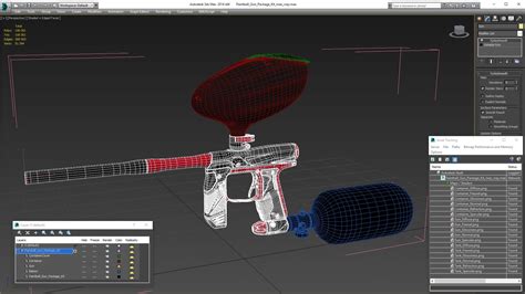 Paintball Gun Package Kit 3d Model 59 3ds Blend C4d Fbx Max Ma Lxo Obj Free3d