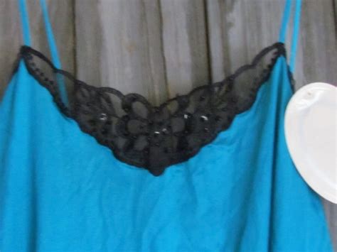 Vintage Lingerie Faux Satin Nightie Avon Private Tre Gem