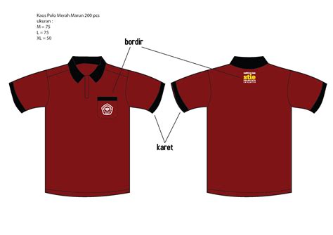 19 Info Penting Desain Kaos Polos Merah Marun Depan Belakang