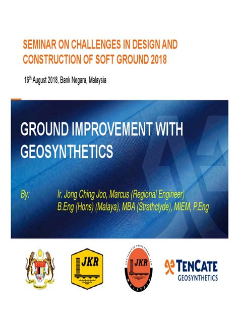 Ground Improvement With Geosynthetics Pdf Deep Foundation