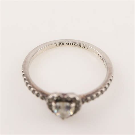 Pandora Sterling Silver Elevated Heart Ring Property Room