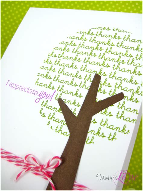 Thank You Tree Card | Damask Love