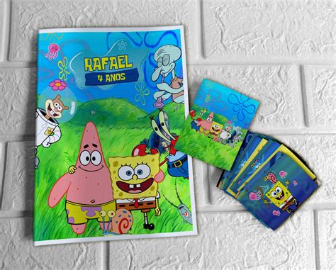 Álbum de Figurinhas Bob Esponja Elo7 Produtos Especiais