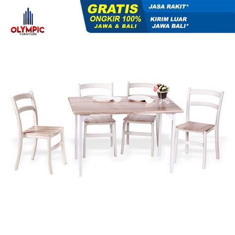 Jual Olympic Dinning Table Set Meja Makan Dengan Kursi Dtm