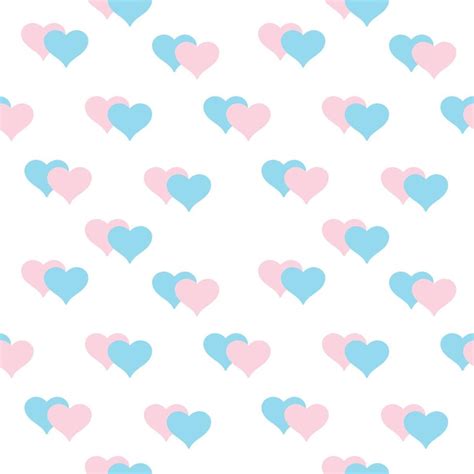 Pink And Blue Heart Pattern Seamless Background 5120267 Vector Art At