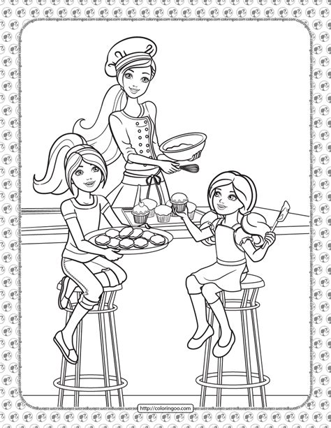 Chelsea Barbie Coloring Pages Kadetuhuang