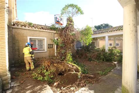 El Vendaval Caus Graves Destrozos En El N Cleo De San Jorge Im Genes