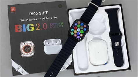 T900 SUIT Smart Watch With 5th Generation Airpods YouTube