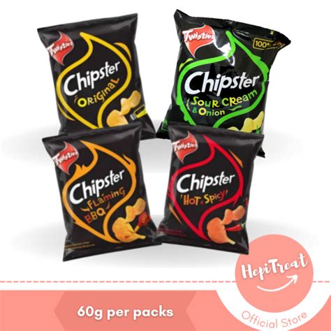Twisties Chipster Potato Chips Flaming Bbq Hot Spicy Original Sour Cream Onion G
