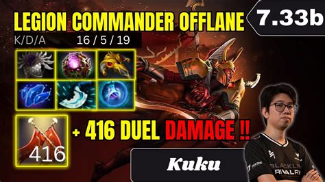 Patch 7 33b Kuku Legion Commander Ez Damage Offlane Gameplay Dota 2 Full Match Gameplay