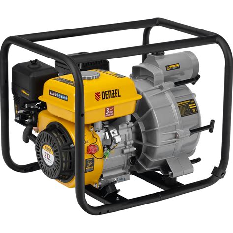 Мотопомпа бензиновая для грязной воды Denzel PX-80D7, 7 л.с., 3", 1300 ...