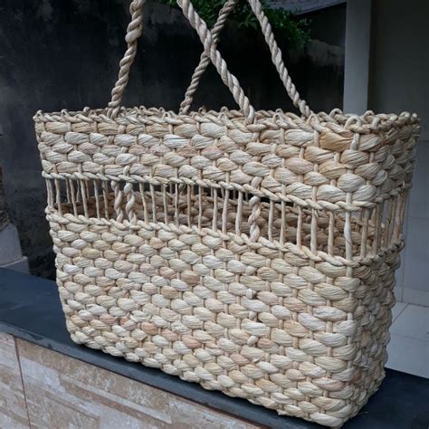 Bolsa Feira Palha De Milho Gigante Moda Praia Shopee Brasil