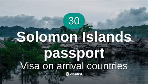 Solomon Islands Passport Visa On Arrival Countries To Travel In 2024 Visa List