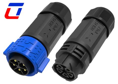 20a Industrial Waterproof Power Connector 5 Pin Waterproof Power Cord