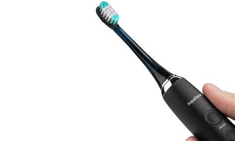 AquaSonic Ultrasonic Toothbrush with 8 Dupont Brush Heads and Case ...