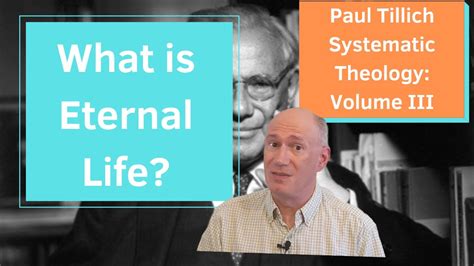 Paul Tillich Systematic Theology Volume Iii Youtube