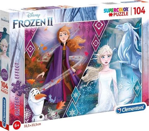 Clementoni Puzzel Stukjes Glitter Frozen Kinderpuzzels