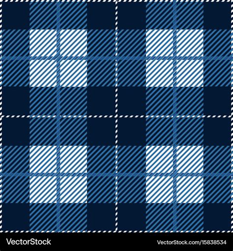 Blue Tartan Plaid Seamless Pattern Royalty Free Vector Image