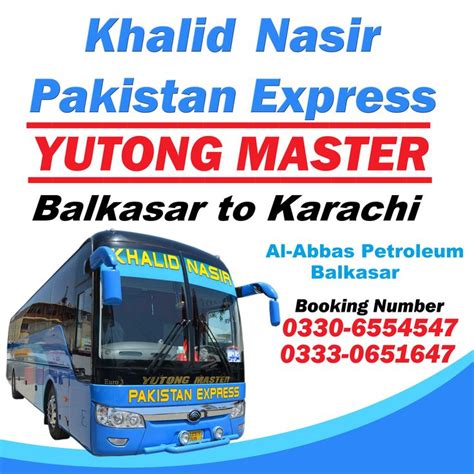 Pakistan Express Khalid Nasir Balkasar To Karachi