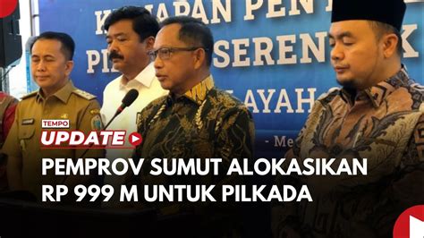 Mendagri Apresiasi Pemprov Sumut Alokasikan Dana RP 999 Miliar Untuk