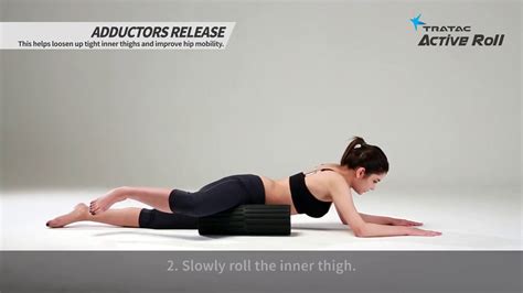 How To Adductor Release Massage Foamroller Tratac Active Roll Youtube