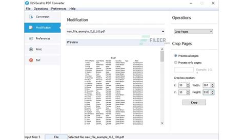 XLS Excel to PDF Converter 4.2 Free Download - FileCR