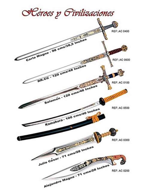 Espadas Historicas Marto Spade Marto Coltelli Allingrosso