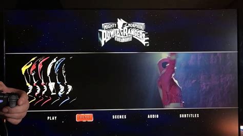 Mighty Morphin Power Rangers The Movie Blu Ray Menu Youtube