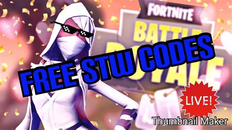 Free Fortnite Save The World Codes Giveaway [every 10 Subs] Youtube