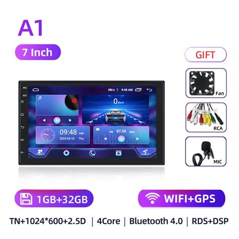 Radio Multimedia Con GPS Para Coche Reproductor Con Android 12 2 Din