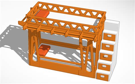 3d Design Bunk Bed 2 Tinkercad