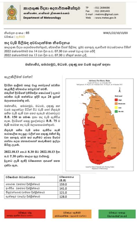 ප්‍රවේසමෙන් කාලගුණයෙන් දැඩි අනතුරු ඇගවීමක් ගගන