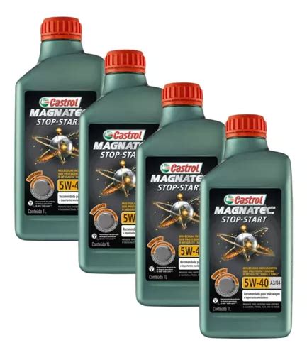 Kit 8 Óleo Castrol Magnatec Stop Start 5w40 A3 b4 Sintético