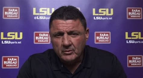 Ed Orgeron on LSU's tough start to the season: 'It's not the other team ...