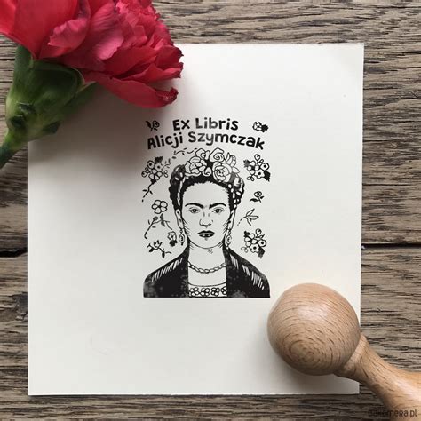 FRIDA KAHLO Stempel Ex Libris Pakamera Pl