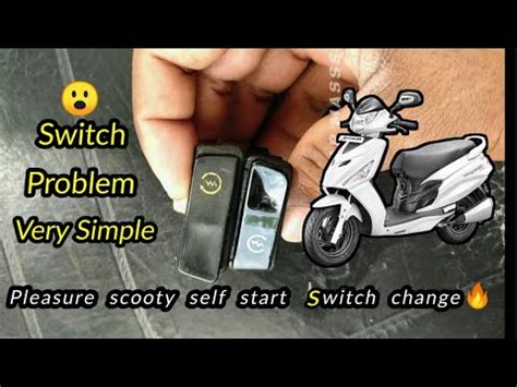 How To Change Bike Self Start Switch Pleasure Scooty Self Start