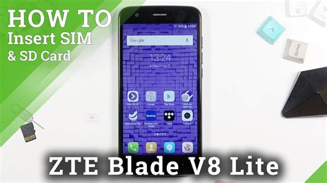 How To Insert SIM And SD Card Into ZTE Blade V8 Lite Find Slot For