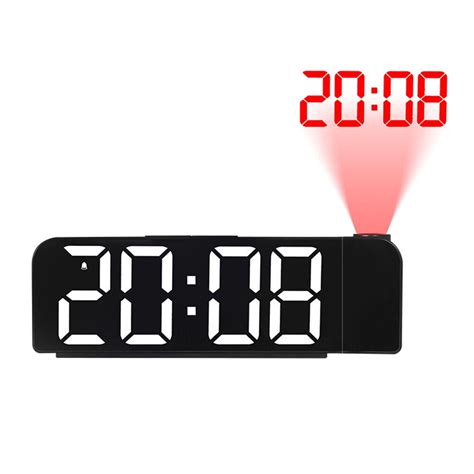 HoLife 8" Large LED Digital Projector Projection Snooze Alarm Clock Temperature Display ...