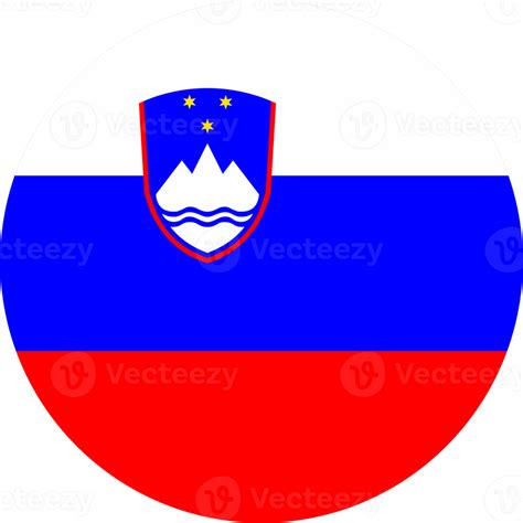 Slovenia Flag Round Shape PNG 22118036 PNG