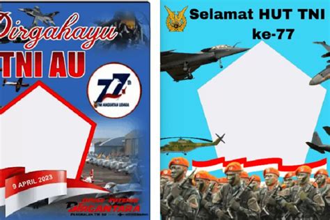 Twibbon Hut Tni Au Ke Tahun Rayakan Hari Jadi Dengan Poster