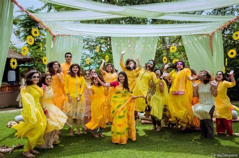 5 Ideas To Have A Super Fun Haldi Function Haldi Ceremony Indian