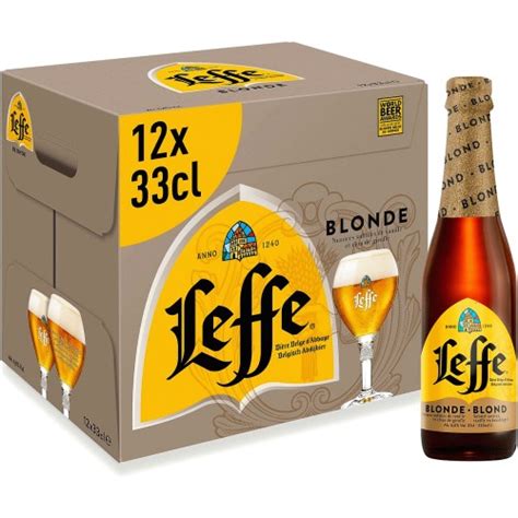 Bia Leffe Vàng Leffe Blonde nhập khẩu Bỉ thùng chai ml Shopee Việt Nam
