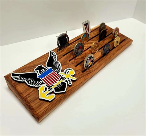 Navy Challenge Coin Holder Military Challenge Coin Holder Desk Top Coin