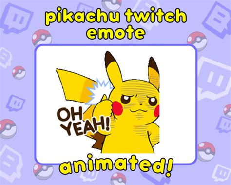 Pikachu Emotes Pikachu Twitch Emotes Animated Pikachu Emote Cheap