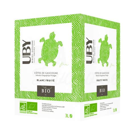 BIB Uby Blanc BIO 3 Litres Sec et Fruité La Cave Lavalloise à LAVAL