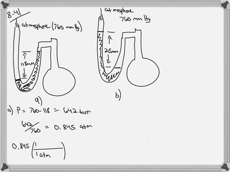 A Diagram For An Open Tube Manometer Is Shown Below Figure Can T Copy